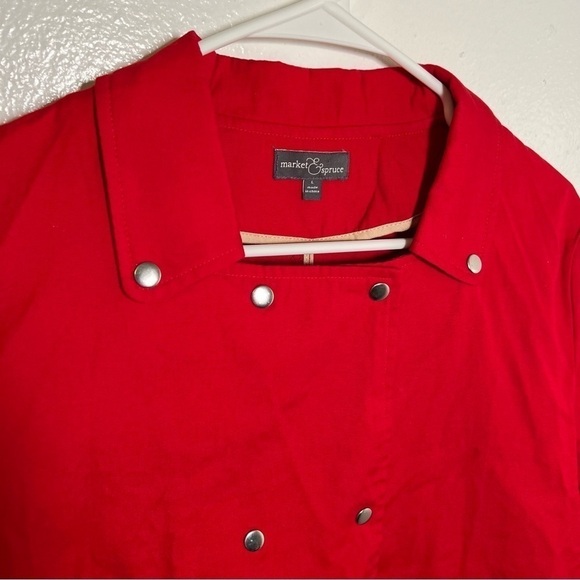 Market & Spruce Double Breasted Jacket Red - Picture 7 of 13